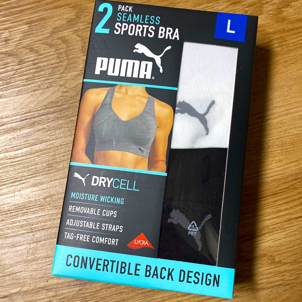 NEW Puma large seamless sports bra set